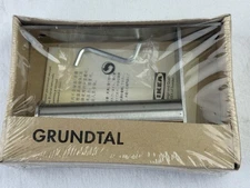 Ikea Grundtal 15386 Stainless Steel Toilet Roll Holder 200.478.98 NEW SEALED