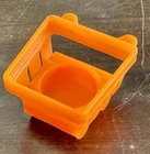 Vintage Fisher-Price Little People Orange Shopping Cart for Little Mart #2580