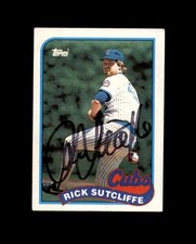 Rick Sutcliffe Signed 1989 Topps Chicago Cubs Autograph