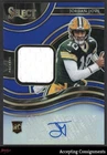 2020 Select Rookie Signature Prizm Blue Jordan Love RC JERSEY AUTO 43/75 Packers