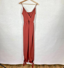 Zara Straight Leg Sleeveless Jumpsuit European Elegant Bold Boho NWT XS