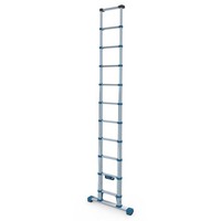 Zarges Compactstep L Teleskop- Sprossen- Anlegeleiter 11 Sprossen 4M ArbeitshöHe