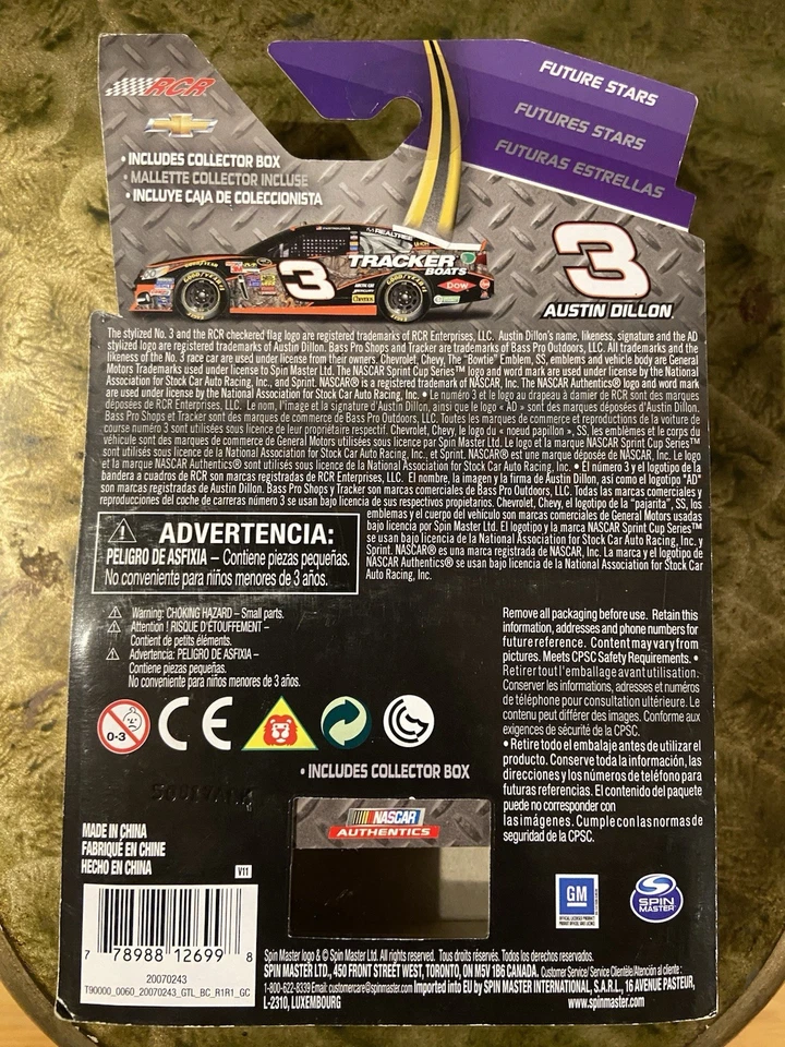 NASCAR Authentics 2014 #3 Austin Dillon бас Pro магазины Chevrolet SS 1:64 литой - Изображение 3 из 3