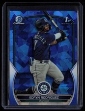 EDRYN RODRIGUEZ 2023 BOWMAN CHROME SAPPHIRE 1ST BOWMAN SEATTLE MARINERS #BCP-185