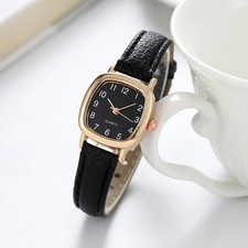 Women Ladies Watches Wrist Quartz Analogue Watch Casual Leather Gift Fashion Uk