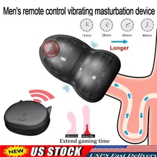 Wireless Vibrating Penis Head Massager Male Masturbator Glans Vibrator Sex Toys