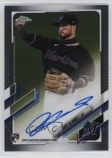 2021 Topps Chrome Rookie Auto Eddy Alvarez #RA-EA Auto 1ek2