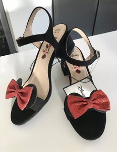 primark black block heels