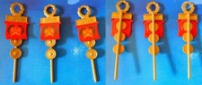 Playmobil 6 x R&ouml;mer Standarte , Banner , Fahne - ( Waffen / Soldaten / Zubeh&ouml;r