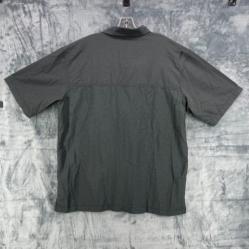 Nike ACG Shirt Mens XL Dark Grey Checker Nylon Fishing Vented Pockets Outdoors - Picture 15 of 16