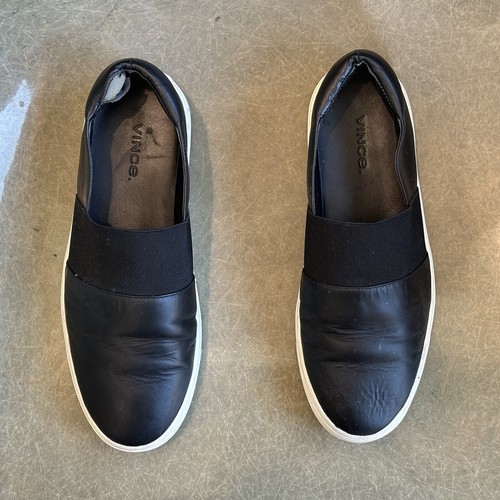 ZAPATOS DE MUJER VINCE Cuero Negro SIN CORDONES TALLA 6M - Imagen 3 de 8