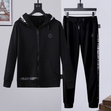 TUTA PHILIP PLEIN FELPA CAPPUCCIO TRACKSUIT HOODIE PHILIPP SUIT JOGGER SPORT GYM