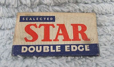 New Old Selected Star Unused Wrapped Vintage American Safety Razor Blade