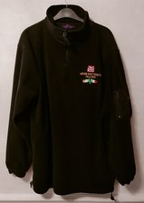 AIB GB GOLF SOCIETY 2007 ITALY TOUR BLACK ZIP NECK FLEECE SLEEVE POCKET HENBURY