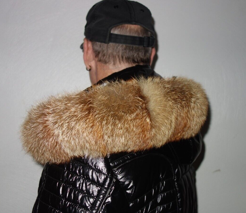 Rotfuchs Pelz Kapuze Kragen Fuchs Fellkragen Echt Fell Jacke Pelzkragen Parka 56 - Bild 1 von 4