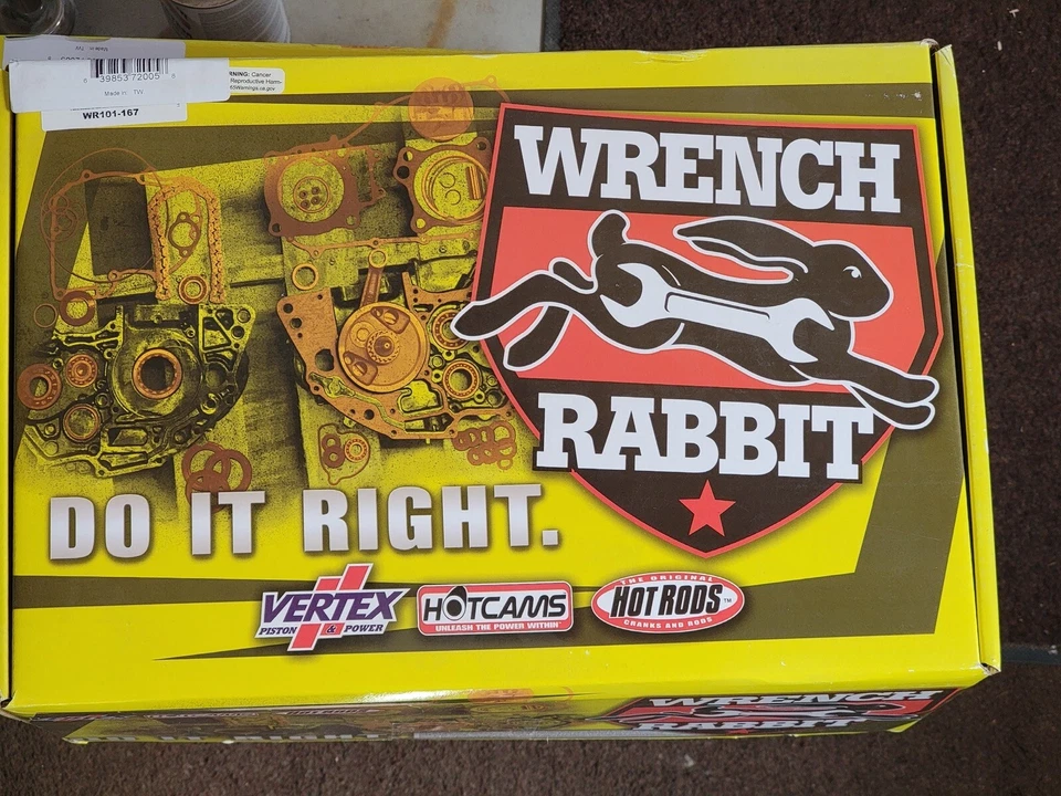 Kit de reconstrução de motor 2010-13 Yamaha WR250F extremidade inferior superior junta de pistão virabrequim - Imagem 2 de 4