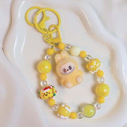 Labubu Doll Keychain Fluffy Bag Charm Car & Phone Ornament Gift Hot Sale - Picture 24 of 29
