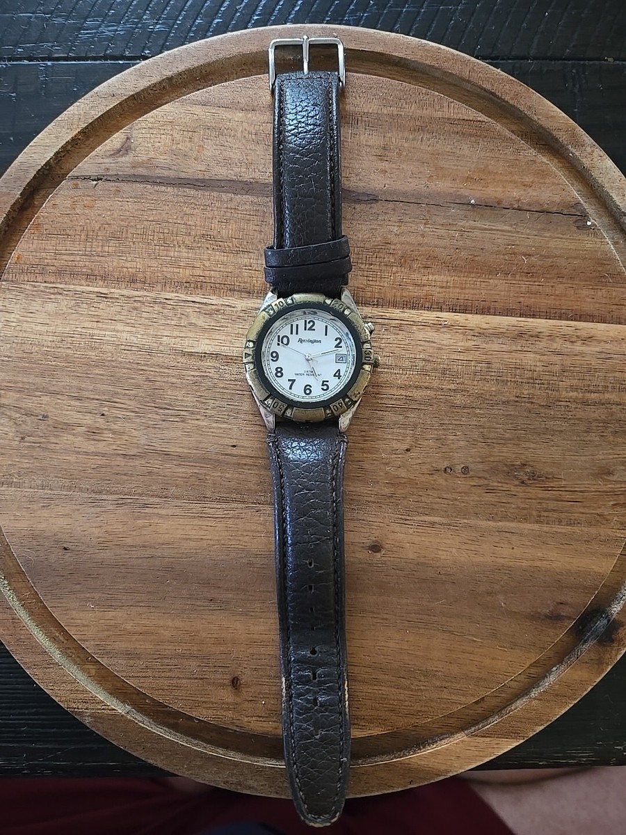 Remington Watch 38-075-12 364 Stainless Steel For Parts Or Repair