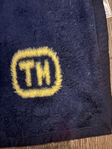 Vintage TAC Army Thrown Blanket Blue 60x80 Made In USA Throw Blanket Soft Fleece - Picture 7 of 10