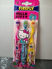 Firefly Hello Kitty Manual Toothbrushes Soft 3 Brush Pk NEW