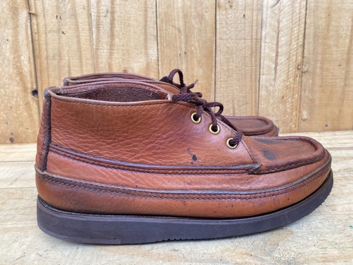 RUSSELL MOCCASIN CO. Brown Leather 