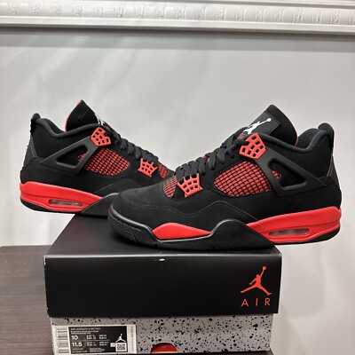Nike Air Jordan 4 Retro Red Thunder Size 10