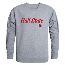 Ball State University Cardinals BSU Script Crewneck Sweatshirt Sweater