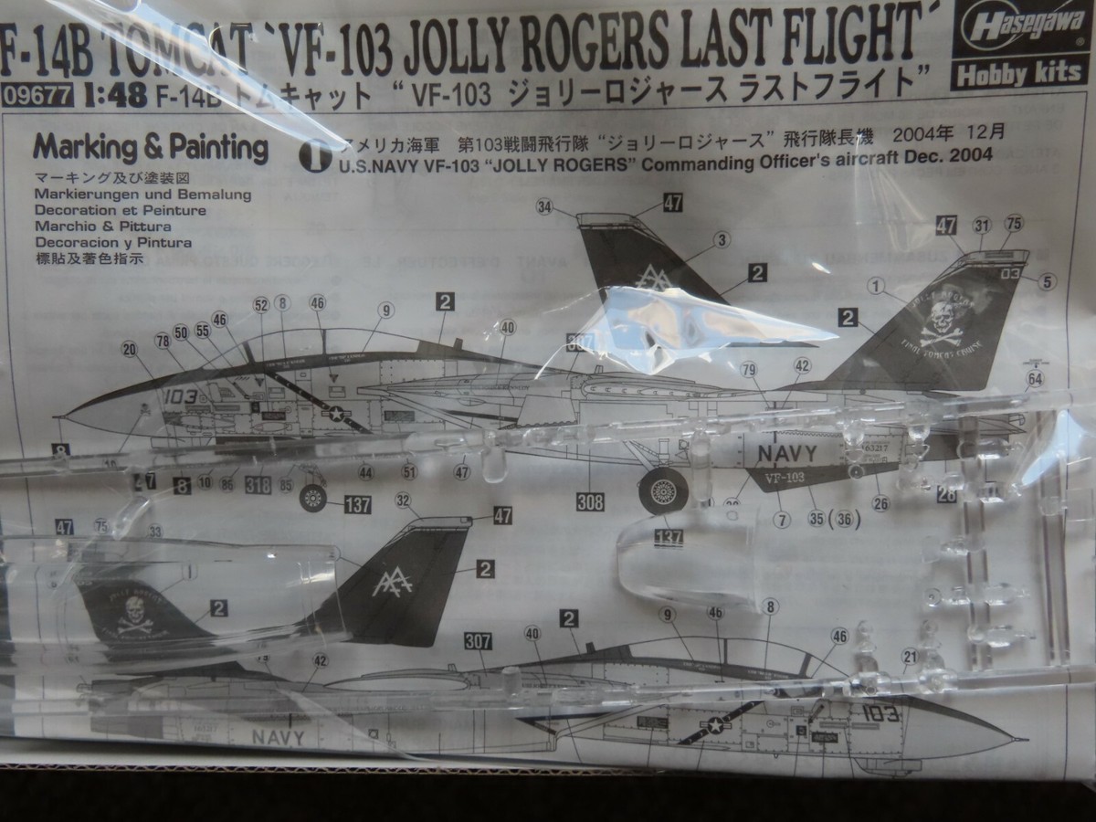 ハセガワ1/48 F-14B VF-103 ジョリーロジャーズ ラストフライト