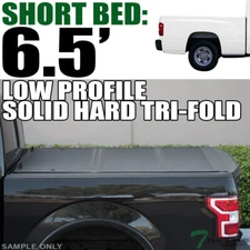 Topline For 2005-2011 Dakota 6.5 Ft Bed Low Profile Hard Tri Fold Tonneau Cover