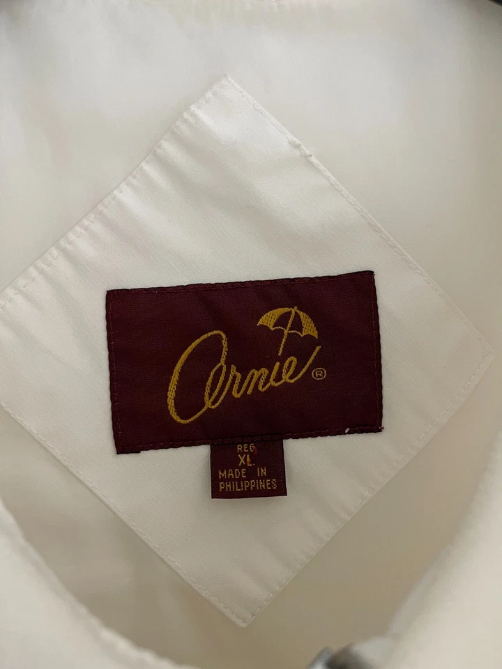 Chaqueta Bomber Arnold Palmer Arnie De Colección - Para Hombre XL - Cremallera Completa - Blanca Foto 3 de 4