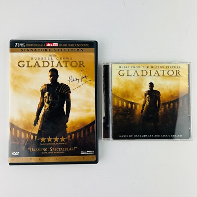 Gladiator Signature Selection Two-Disc Collectors Edition DVD & CD Soundtrack