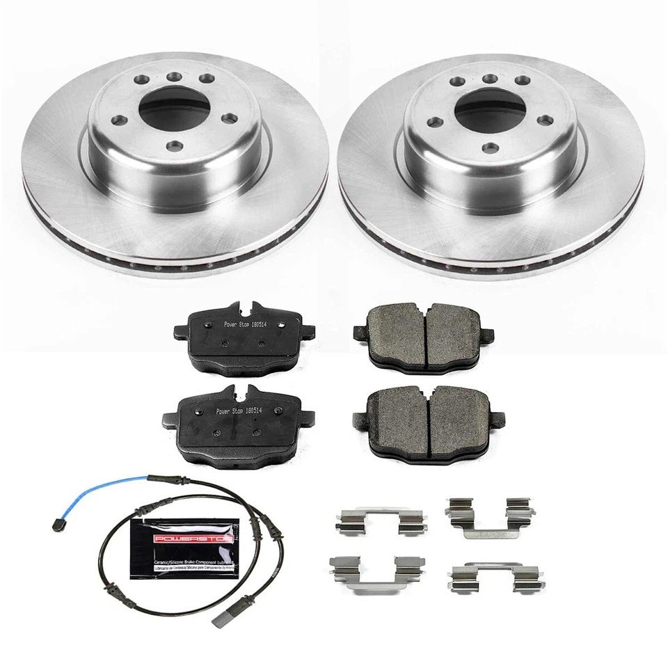 Kits de discos y pastillas de freno Powerstop KOE6037 Juego de 2 ruedas traseras para 650 550 BMW 640i Foto 4 de 4