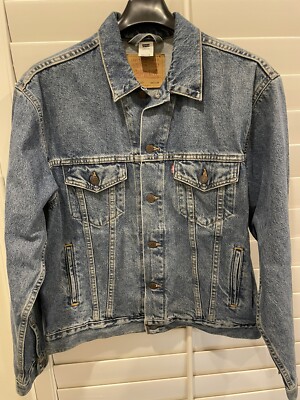 Vintage 90s Levis Denim Trucker Jean Jacket 70598-4891 Heavy