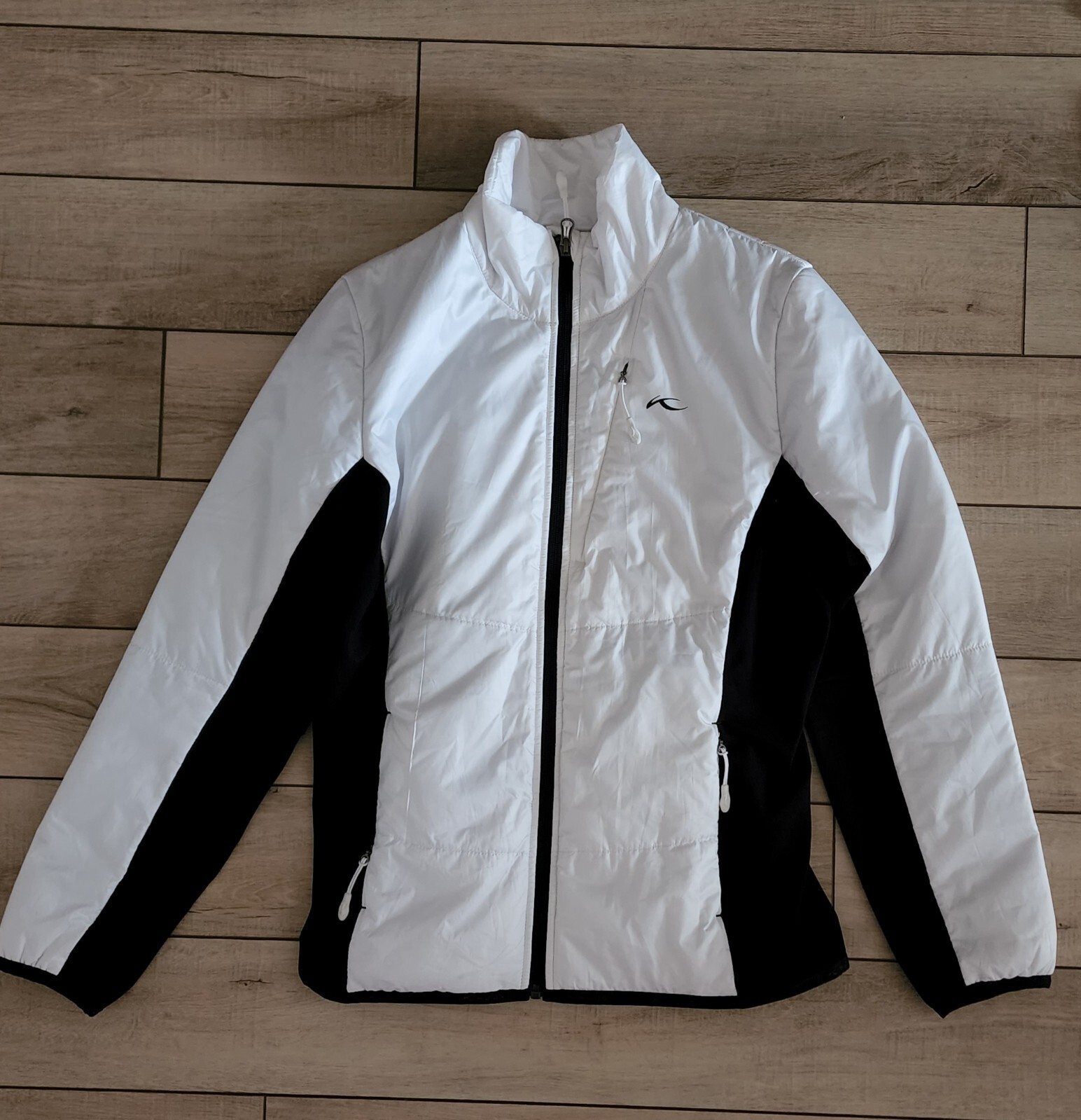 Womens Kjus Lightweight Primaloft Insulation Jacket White/ Black 40/L