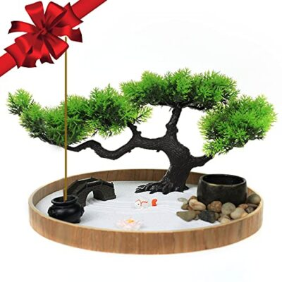 #ad #ad Japanese Zen Garden For Desk Zen Garden Sand Kit Artificial Bonsai Tree Rakes amp; $52.95
