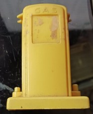 VINTAGE 1950s KEYSTONE SERVICE GAS STATION PUMP Yellow Plastic