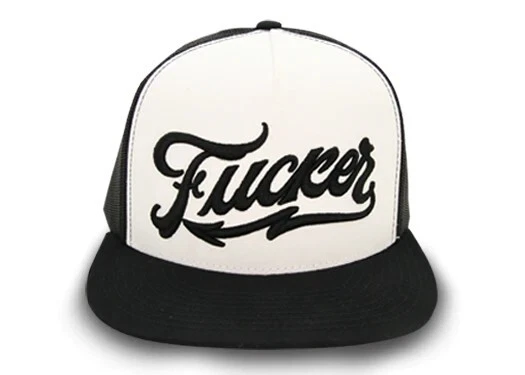 NEW Red Devil FUXKER TRUCKER HAT BLACK / WHITE #ETC-126-BLK-WHI-BLK LIMITED