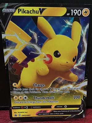 Pokemon Pikachu V Promo SWSH061 (Shining Fates Promo) | eBay