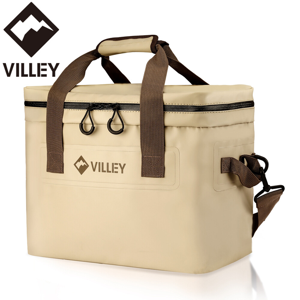 VILLEY 30Cans Cooler Bag Insulated Soft Sided Cooler Leakproof Cooler 20L Cooler