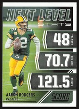 2021 Score #NL4 Aaron Rodgers Next Level Stats Purple