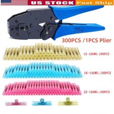 Ferrule Crimping Tool Kit Wire Terminals Crimper Tool OR 300 PCS Wire Terminals