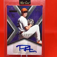 🔥2023 Wild Card Matte X-plode Baseball Pete Hansen Auto 8/8 Purple/gray Cross💎