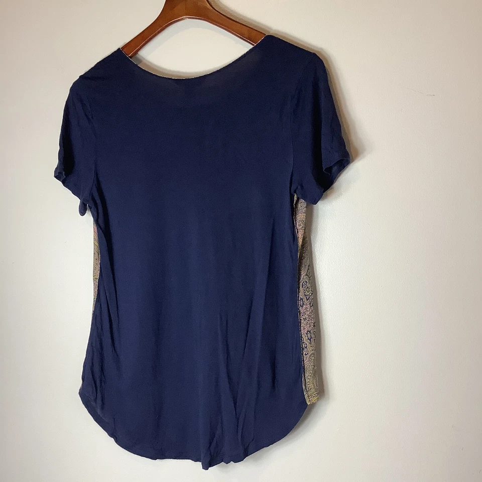 Blusa de seda Tommy Bahama para mujer S/P cachemira mixta Top camisa popover Foto 2 de 4