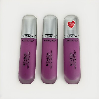 3 PACK Revlon Ultra HD Matte Liquid Lipcolor Lipstick 670 HD Crush Pink NEW