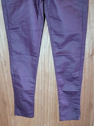 cotton on colour jeans womens size 2 skinny stretch low rise purple - Picture 5 of 10