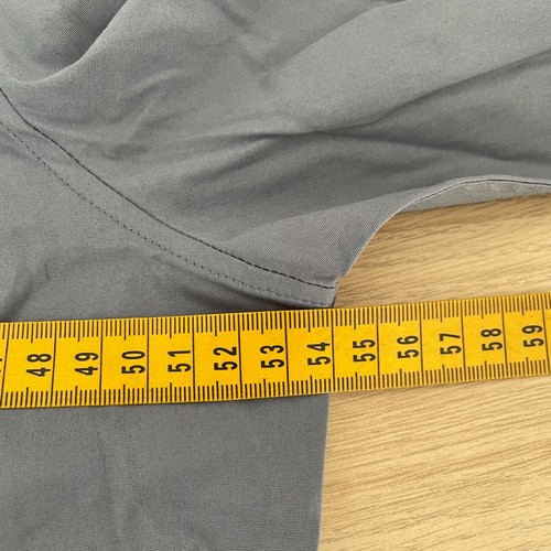 Calvin Klein Solid Stretch Slim Dress Shirt Mens M Metro Grey Long Sleeve New - Picture 12 of 13