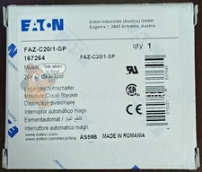 NEW Eaton FAZ-C20/1-SP Miniature Circuit Breaker - FREE SHIPPING
