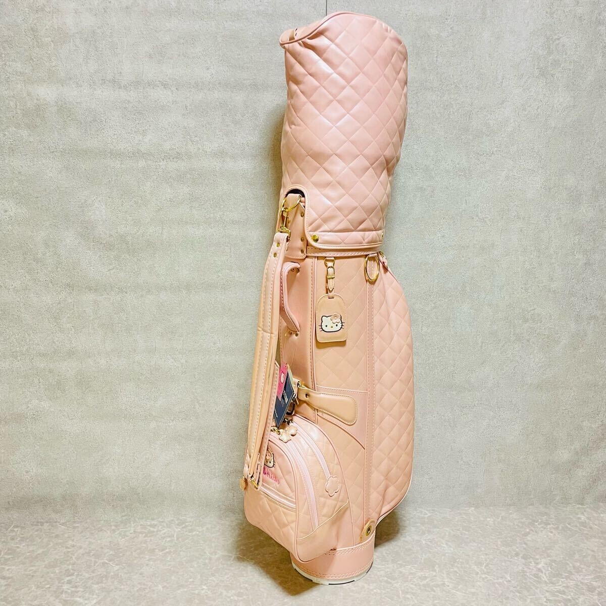 DUNLOP × Sanrio Hello Kitty Quilting GOLF Caddy Bag PINK