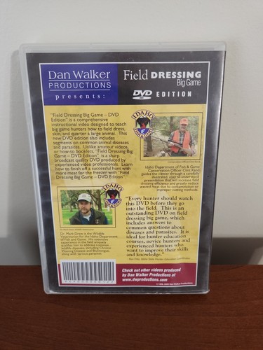 Field Dressing Big Game DVD Hunting Country Dan Walker Productions Free Shipping - Picture 2 of 4