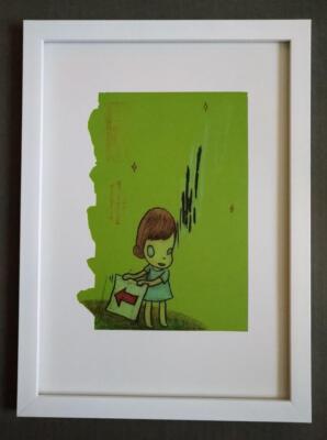 YOSHITOMO NARA DRAWING FILE サイン入 2005 希少 Yoshitomo Nara Print Framed 2005 Drawing File Official Poster | eBay